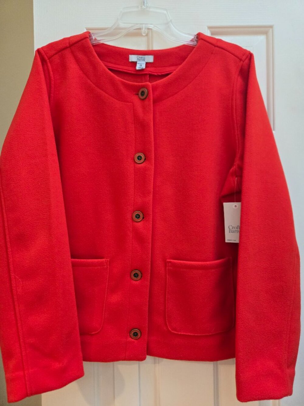 NWT Rich Tomato Red Super Soft Microfleece Jacket - 2 available - 0X and XXL